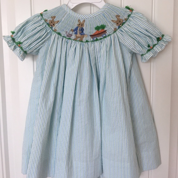 peter rabbit smocked dress